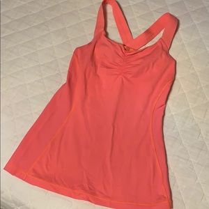 Lululemon tank top. Coral color size 4.